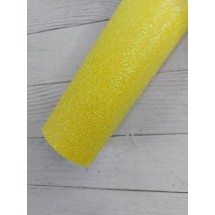 Глиттерный фоамиран 2 мм  20*30 см цв. желтый, цена за лист